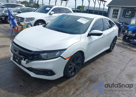 2019 Honda Civic Sport из США, поврежденный, VIN 2HGFC2F80KH605145